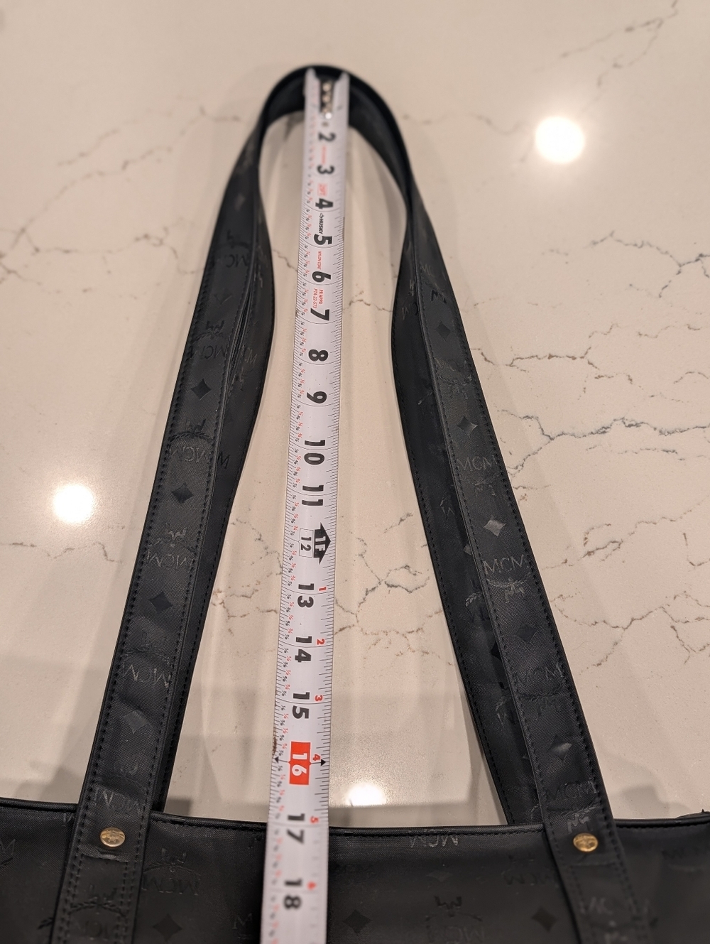 MCM Vintage Visetos Shopper Tote - EUC - Black 15x10x5 Inches - Picture 16 of 16